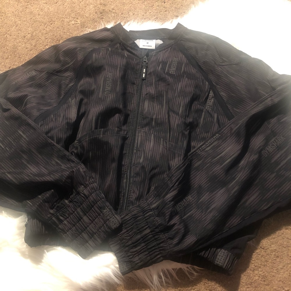 Gymshark Cropped Windbreaker Bomber Jacket